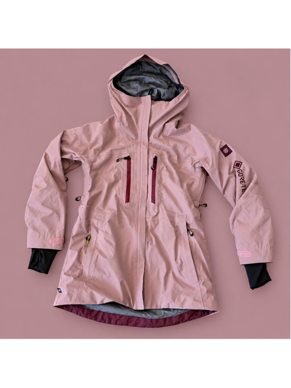 Women's 686 Gore-Tex Ski Snow Jacket Size XS Pink Burgundy